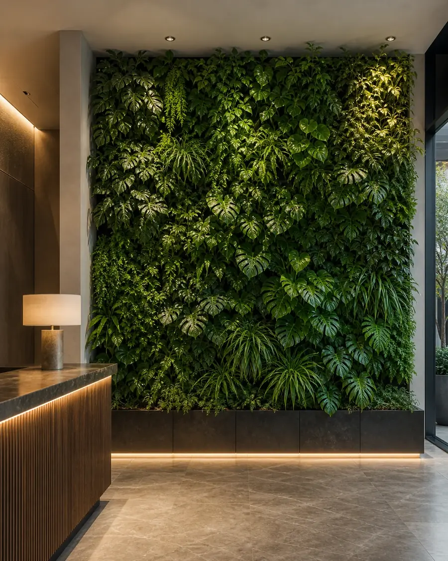 Tường cây xanh ban công căn hộ, hệ Tropical